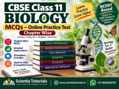 CBSE Class 11 Biology MCQs – Online Practice Test – Chapter Wise