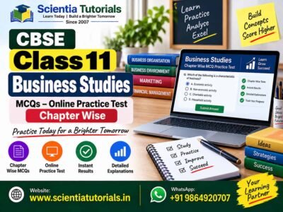 CBSE Class 11 Business Studies MCQs – Online Practice Test – Chapter Wise