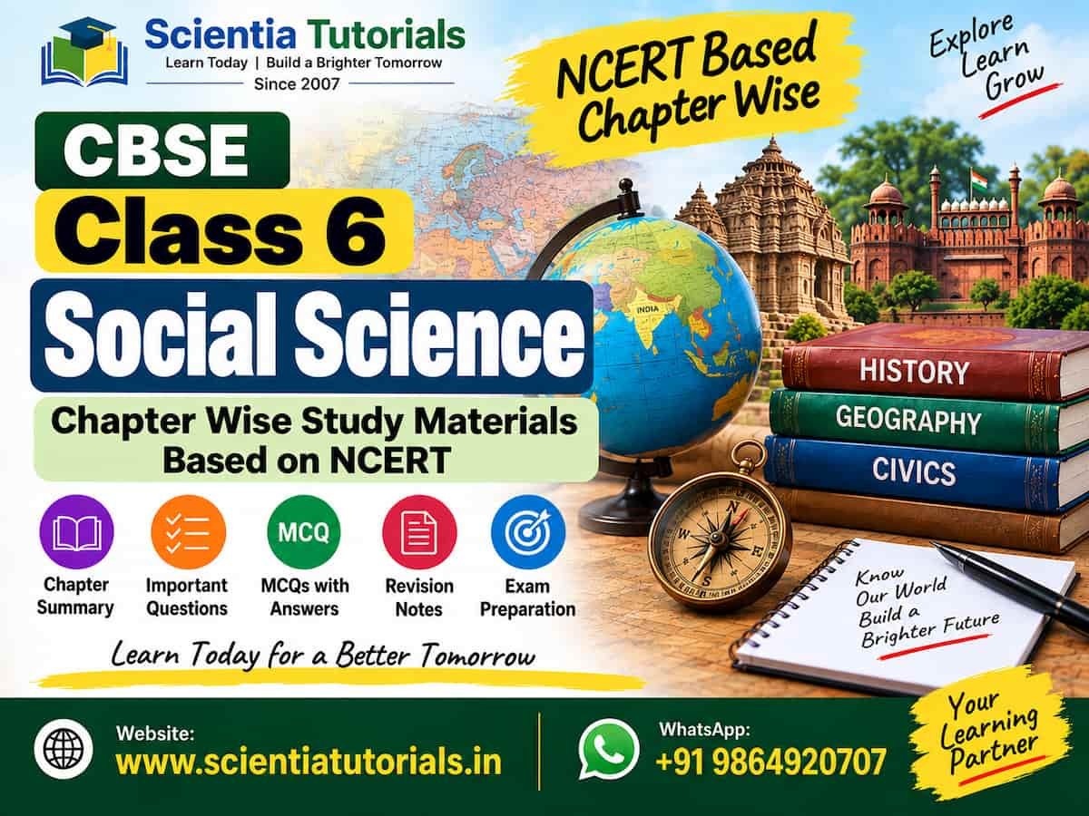 CBSE Class 6 Social Science Chapter Wise Study Materials Based on NCERT