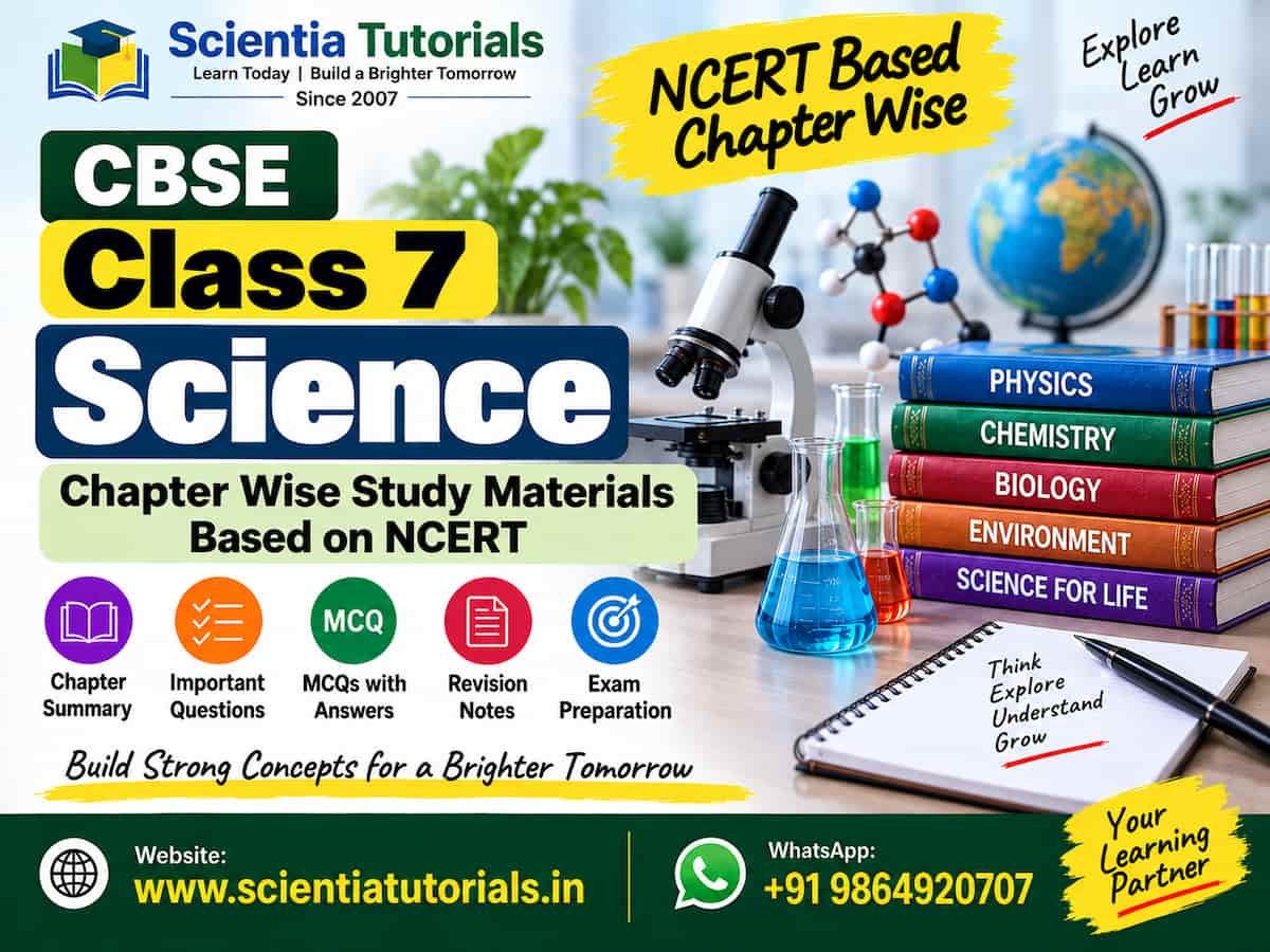 CBSE Class 7 Science Chapter Wise Study Materials Based on NCERT