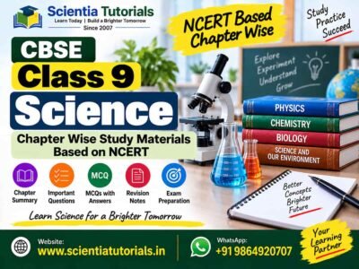CBSE Class 9 Science – Chapter Wise Study Materials Based on NCERT