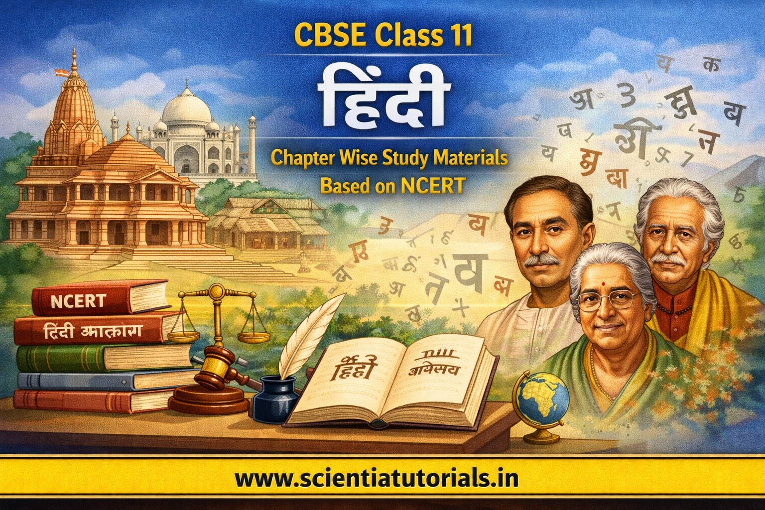 CBSE Class 11 Hindi – Chapter Wise Study Materials Based on NCERT