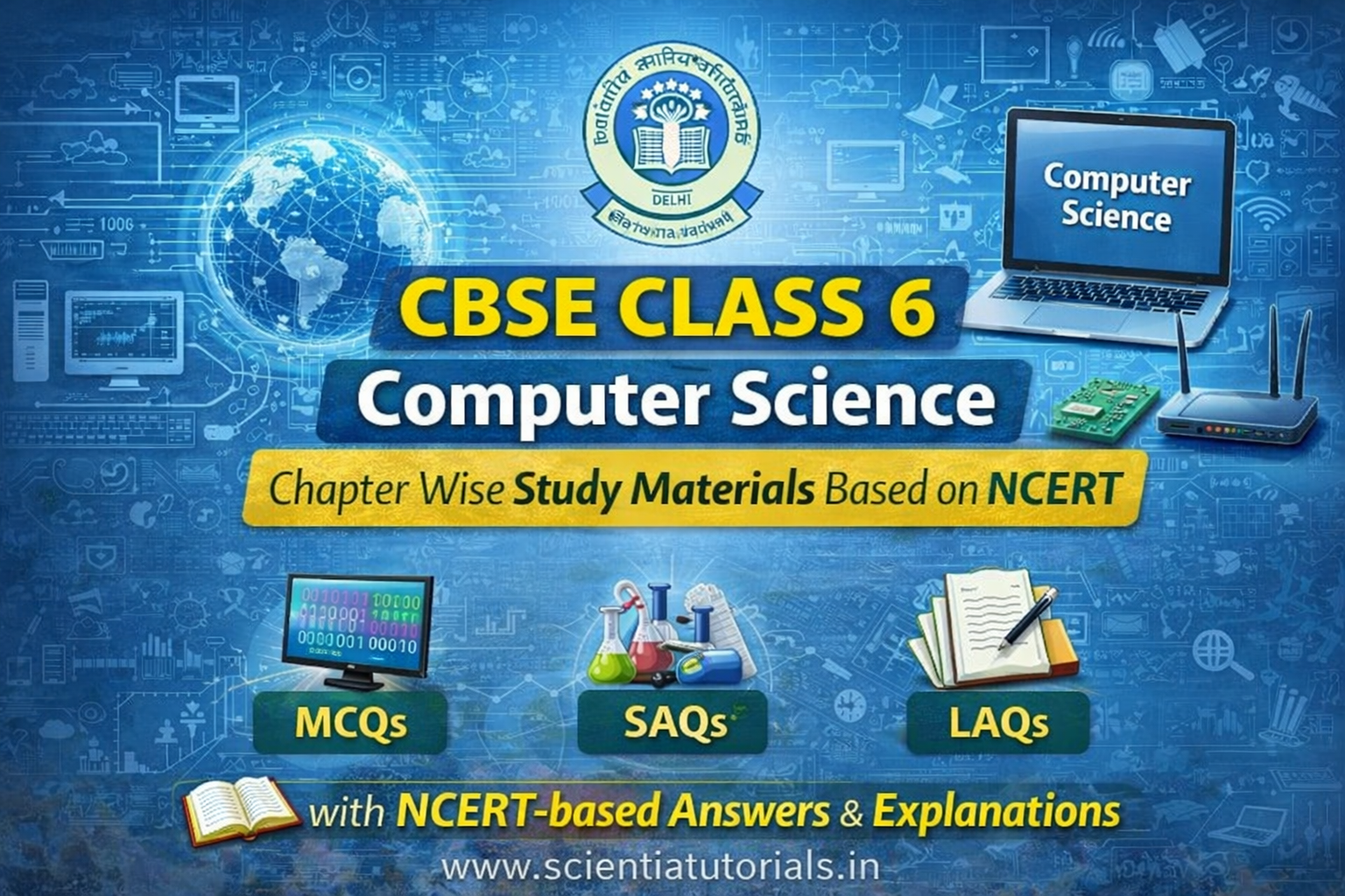 CBSE Class 6 Computer Science – Chapter Wise Study Materials Based on NCERT