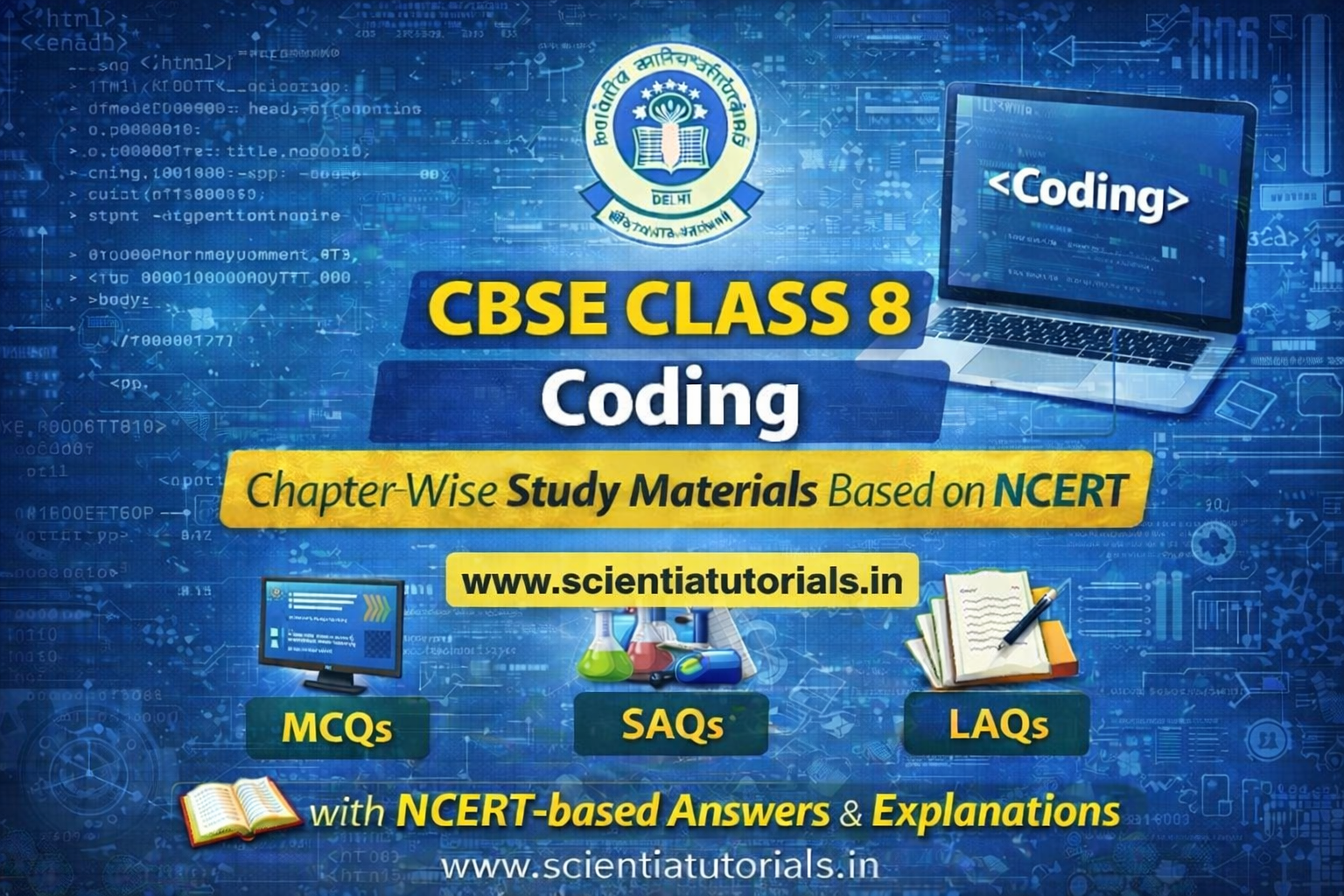 CBSE Class 8 Coding – Chapter Wise Study Materials Based on NCERT