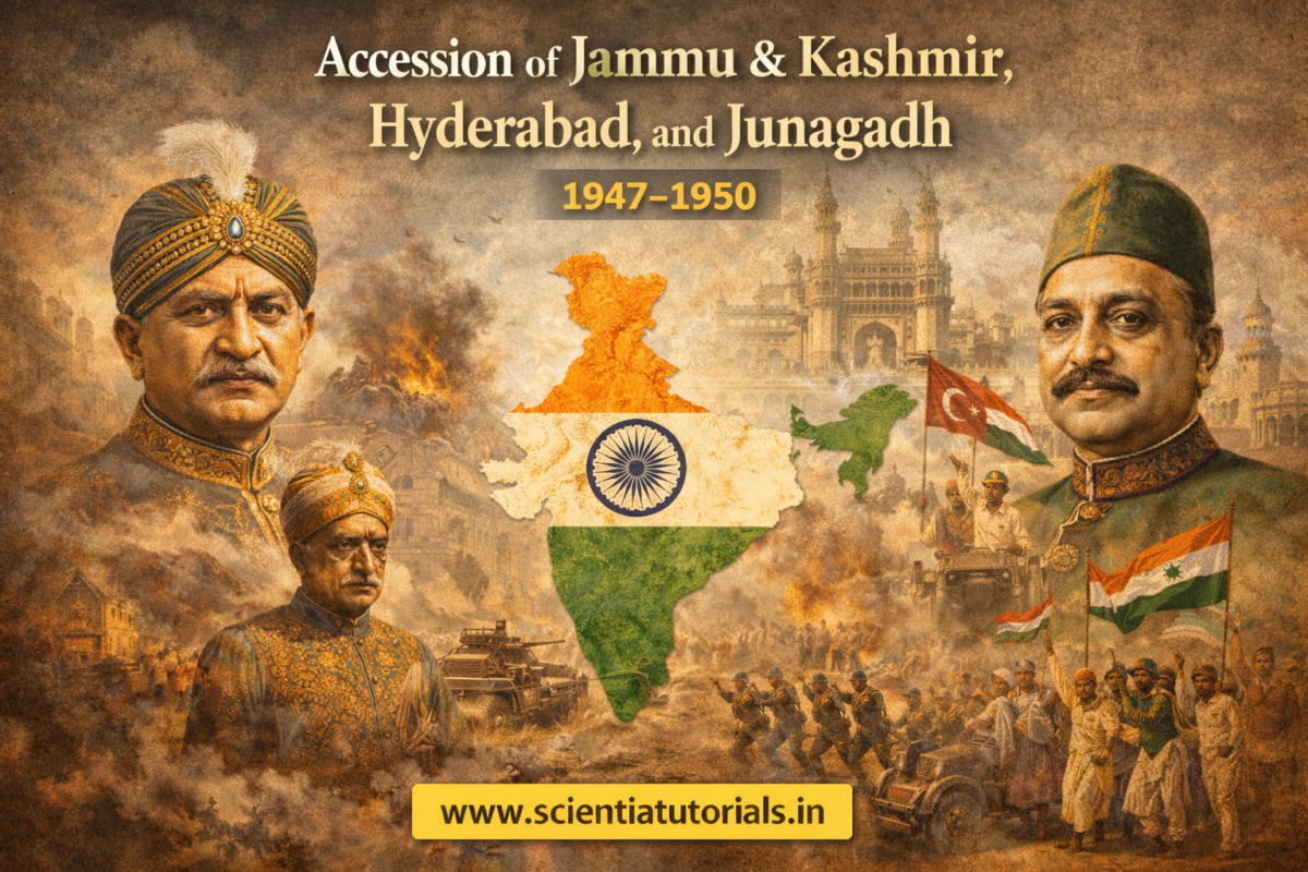 Accession of Jammu and Kashmir Hyderabad Junagadh