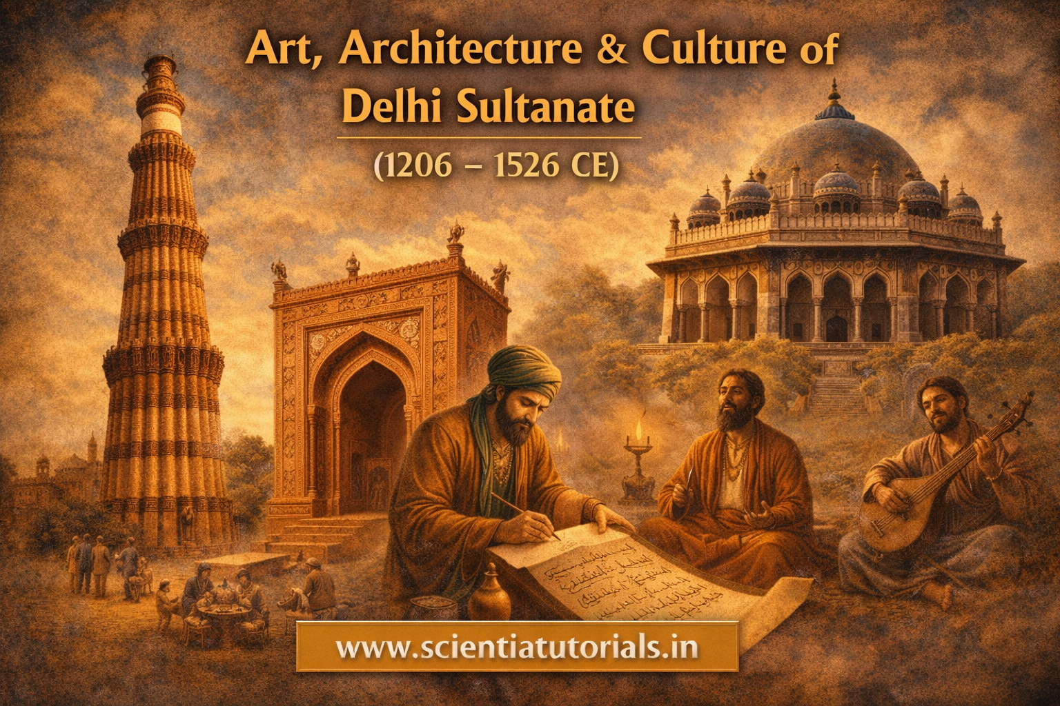 Art, Architecture & Cultural Contributions of the Delhi Sultanate
