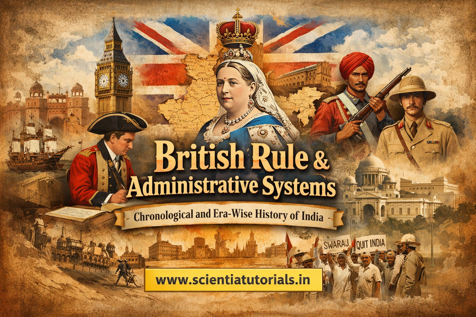 British Rule & Administrative Systems – Chronological and Era-Wise History of India