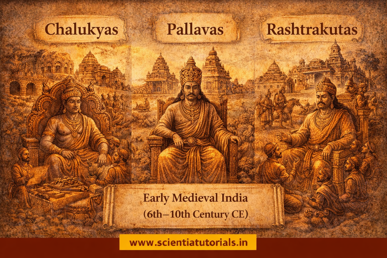 Chalukyas, Pallavas & Rashtrakutas