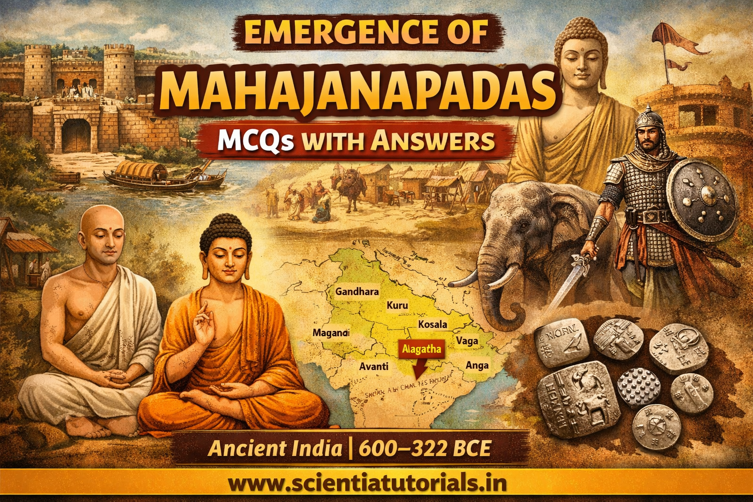 Emergence of Mahajanapadas MCQs with Answers History of India (600–322 BCE)