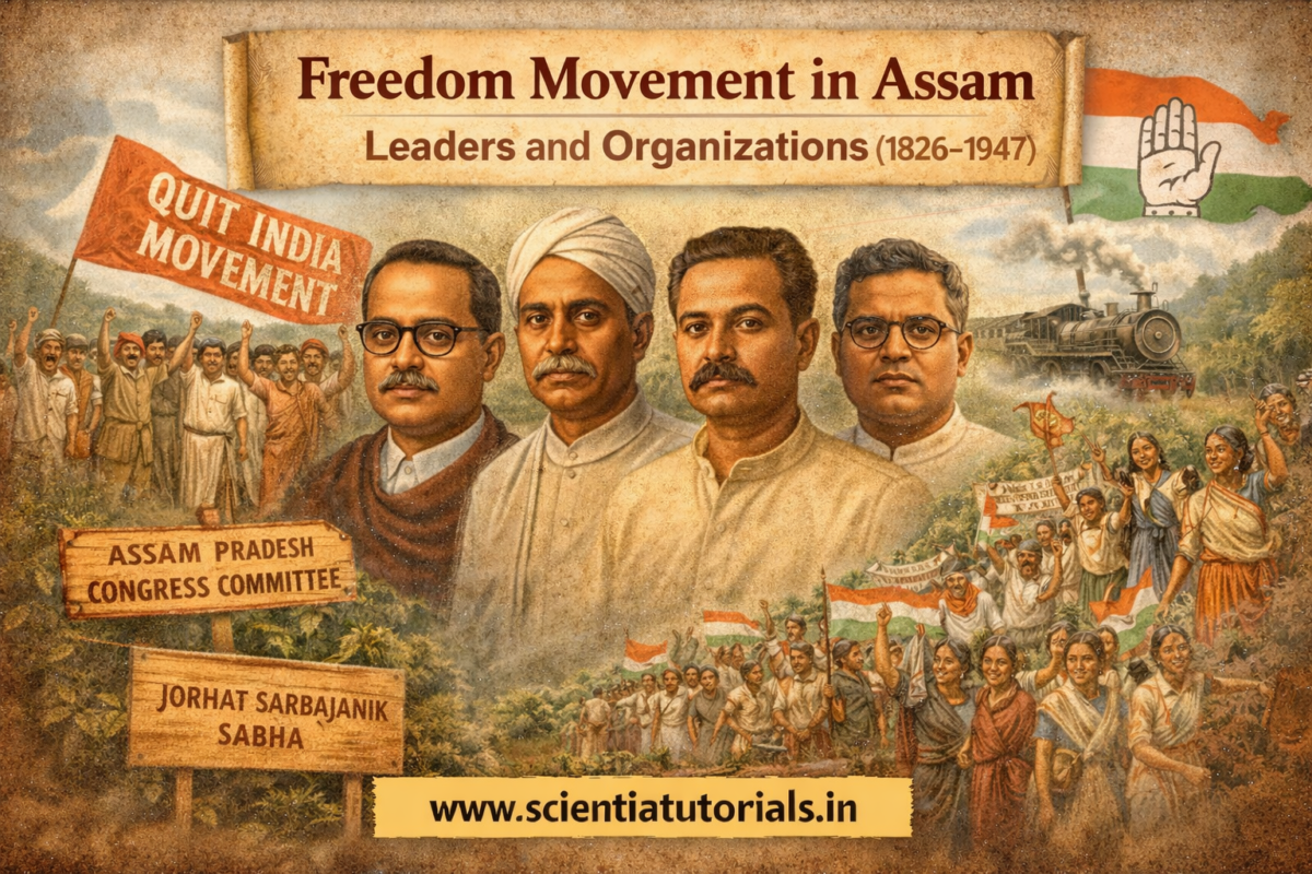 Freedom Movement in Assam Leaders and Organizations