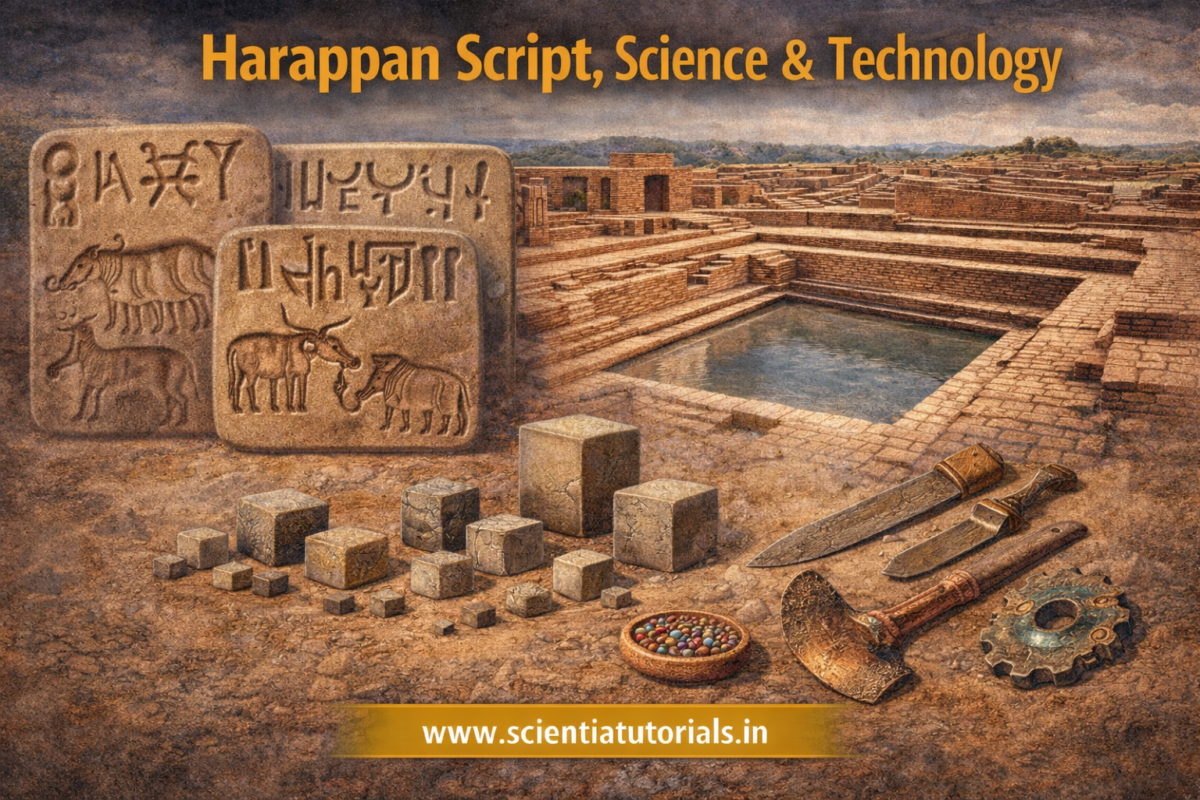 Harappan Script, Science & Technology History of India 