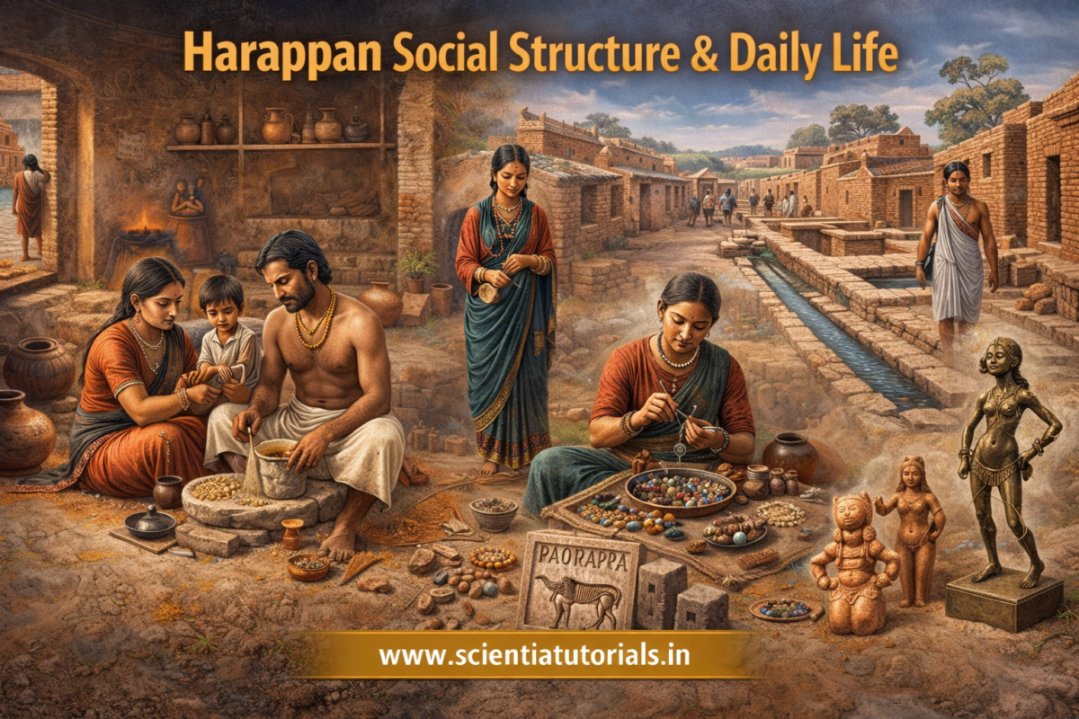 Harappan Social Structure & Daily Life History of India 