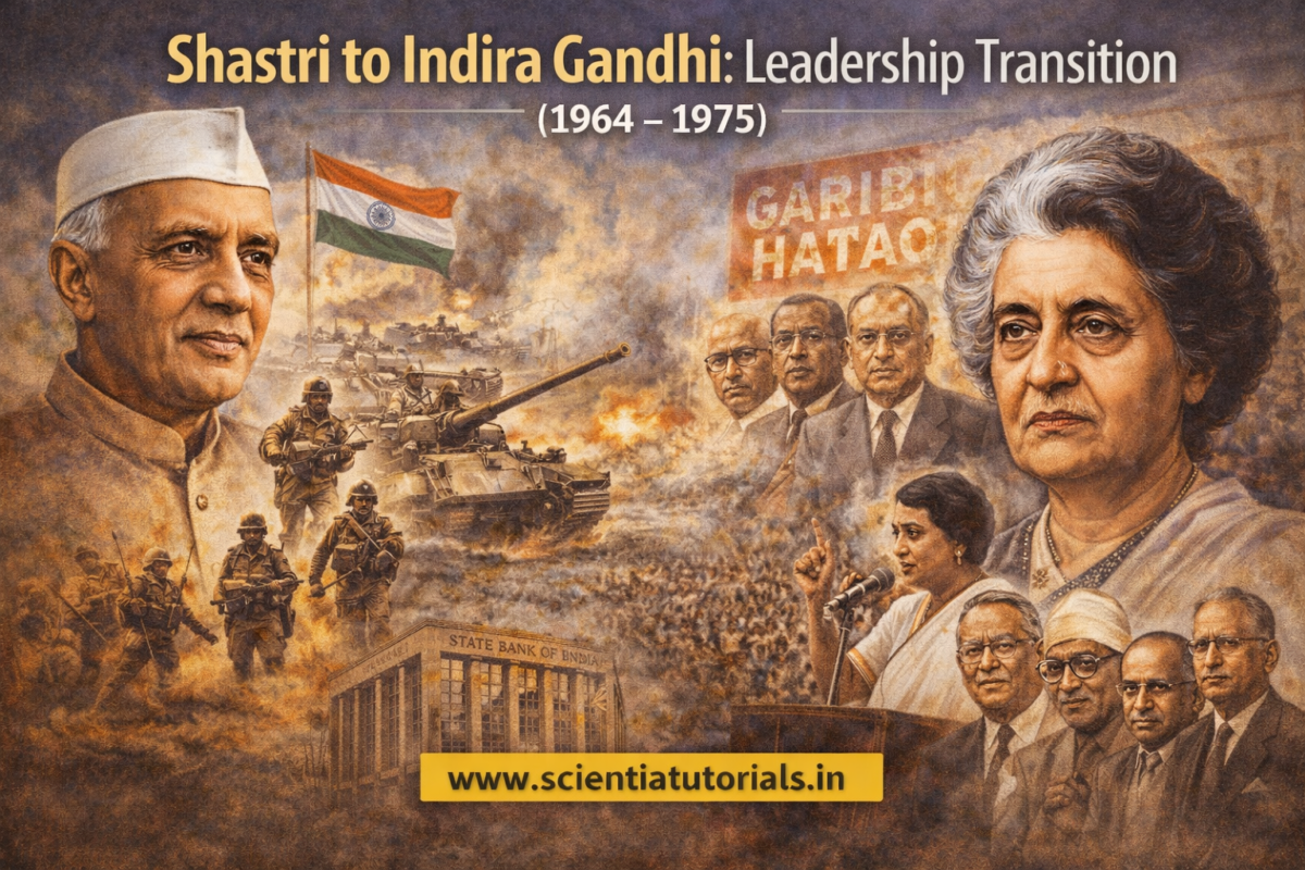 Lal Bahadur Shastri and Indira Gandhi leadership transition
