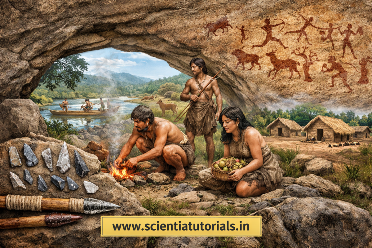 Mesolithic Age in India Microlithic Cultures & Transition History of India