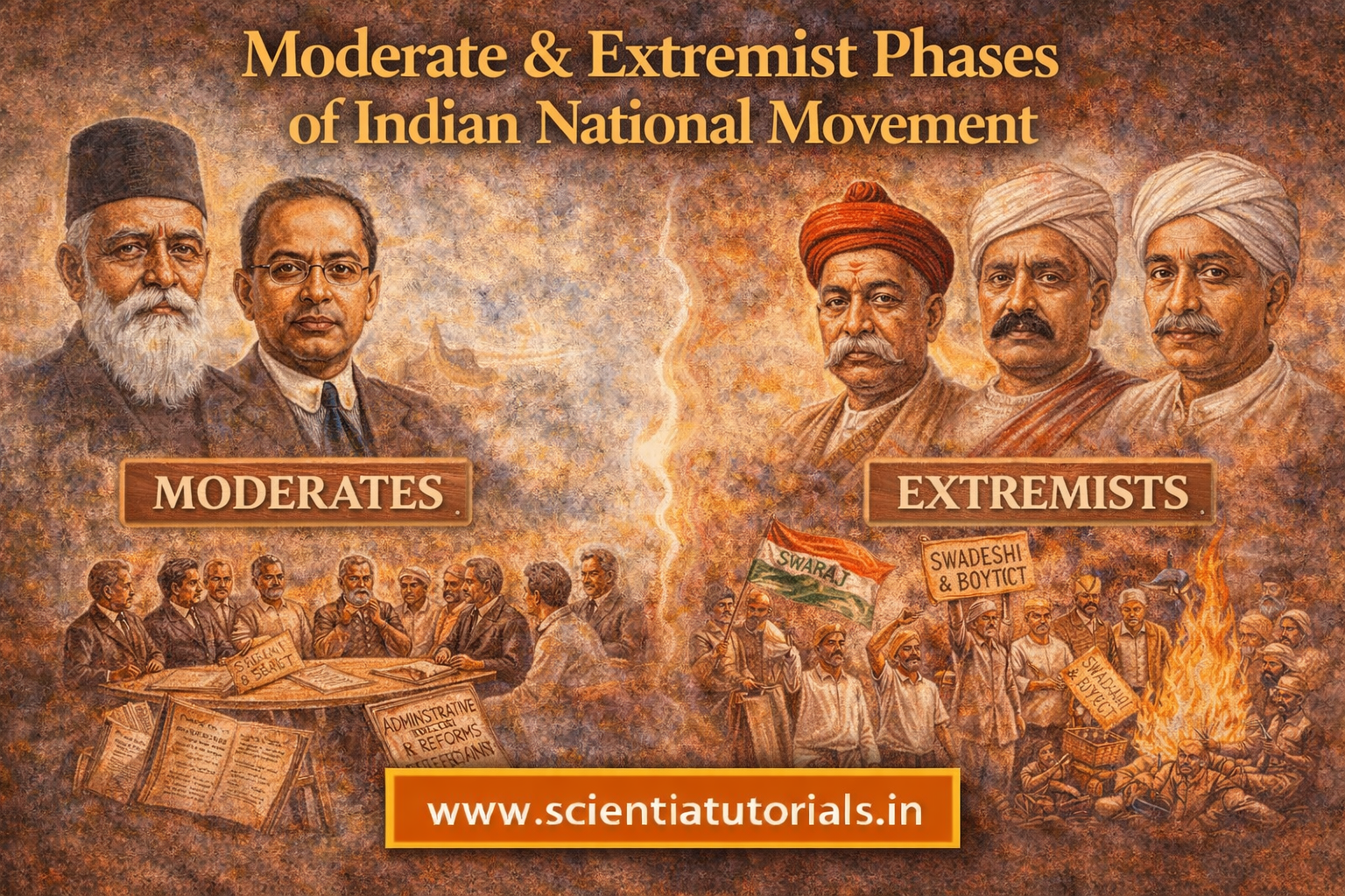 Moderate and Extremist Phases of Indian National Movement