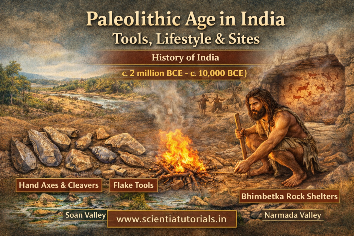 Paleolithic Age in India Tools, Lifestyle & Sites History of India