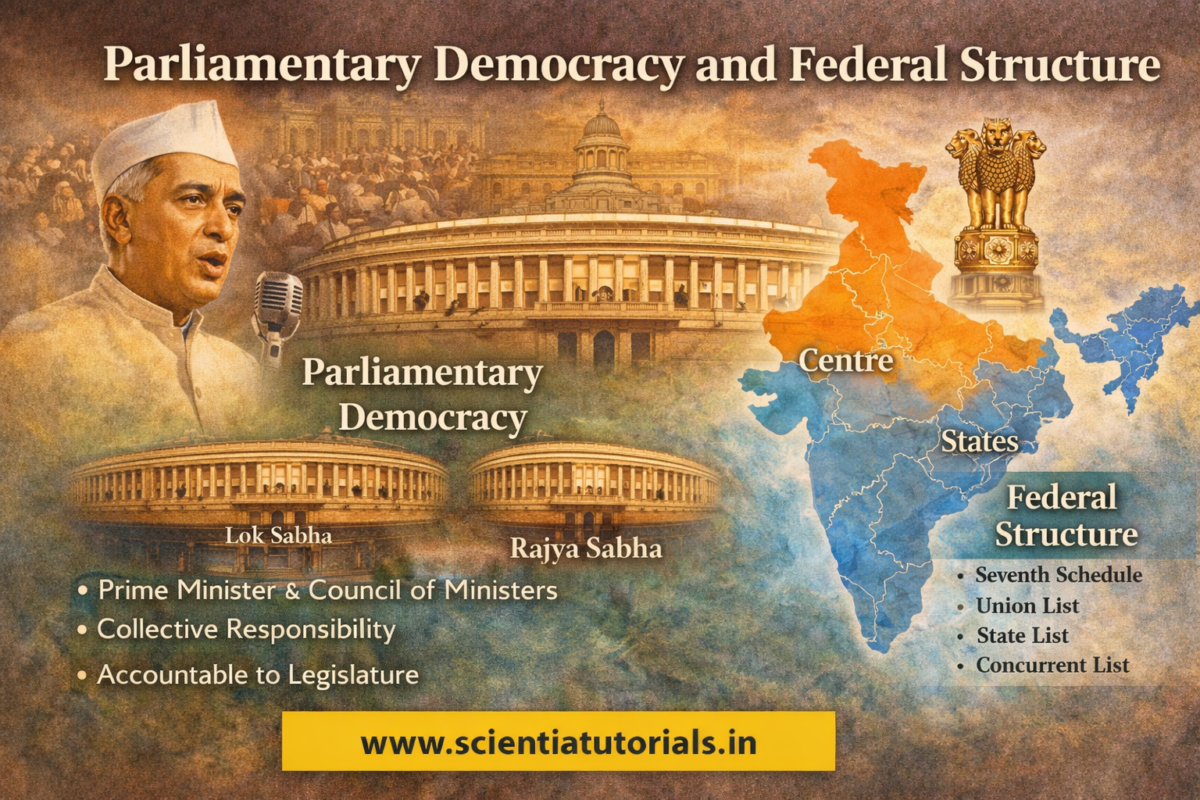 Parliamentary Democracy and Federal Structure in India