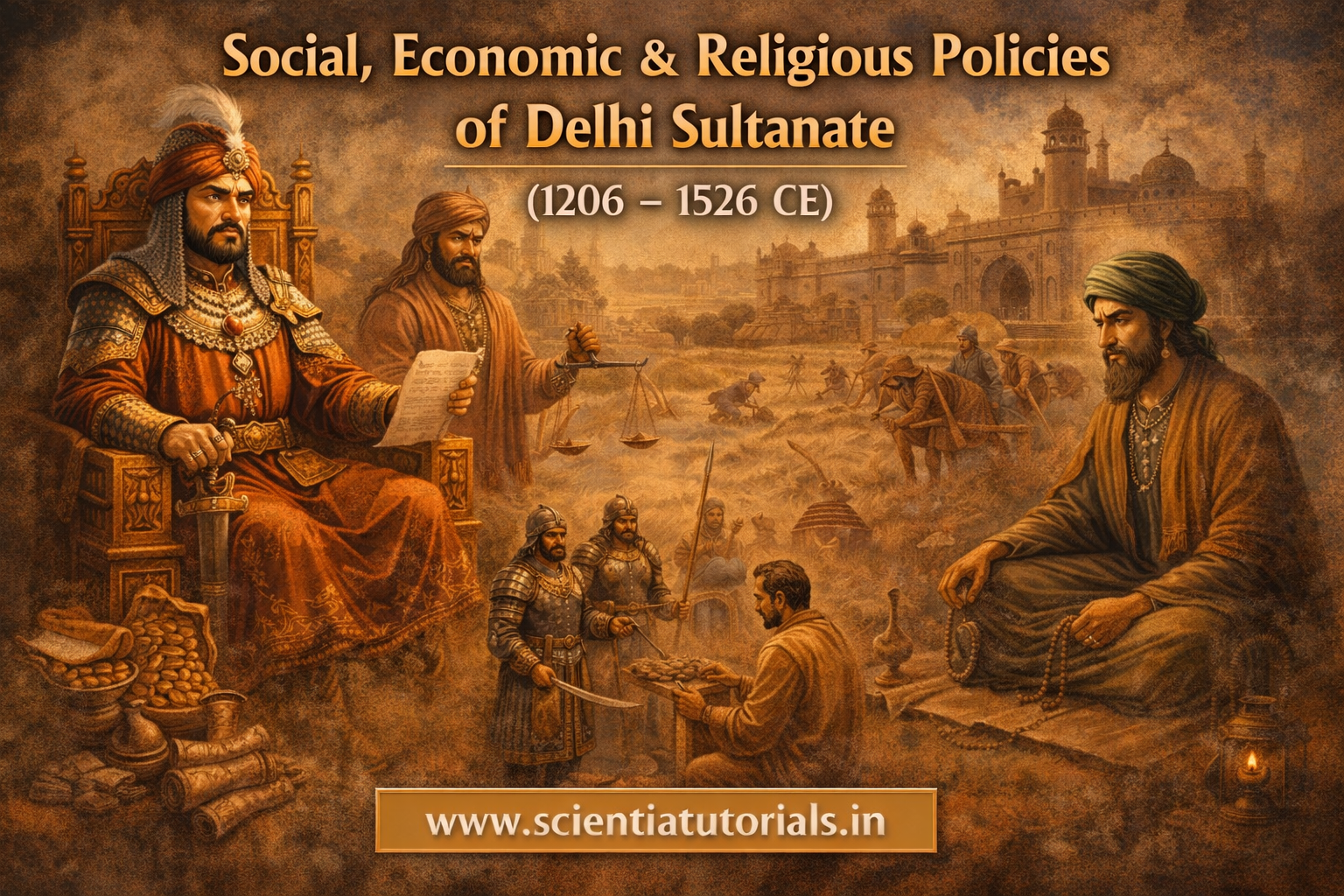 Social, Economic & Religious Policies of the Delhi Sultanate