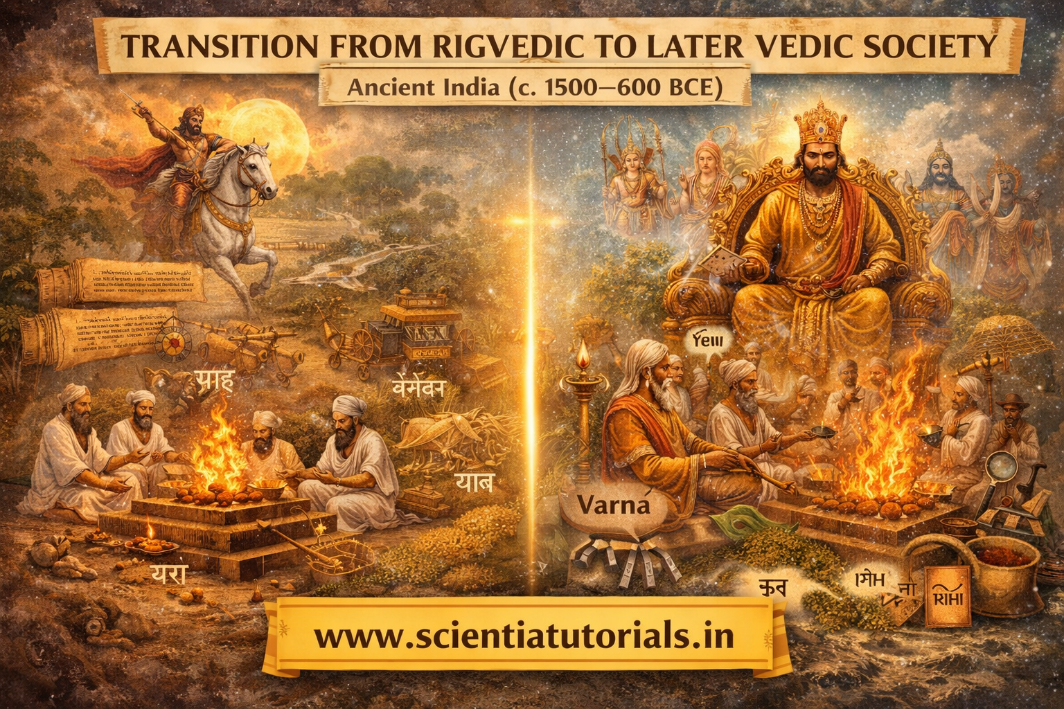 Transition from Rigvedic to Later Vedic Society