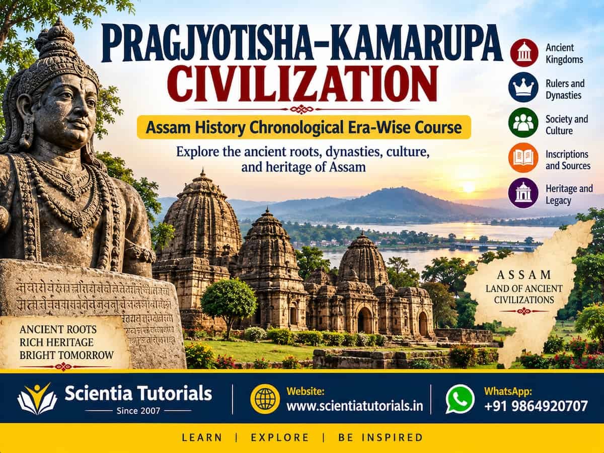 Pragjyotisha–Kamarupa Civilization – Assam History Chronological Era-Wise Course Pragjyotisha–Kamarupa Civilization – Assam History Chronological Era-Wise Course