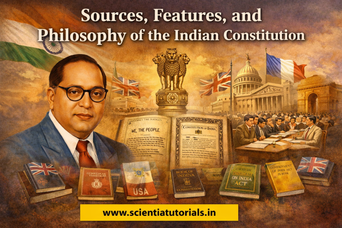 sources features and philosophy of the Indian Constitution