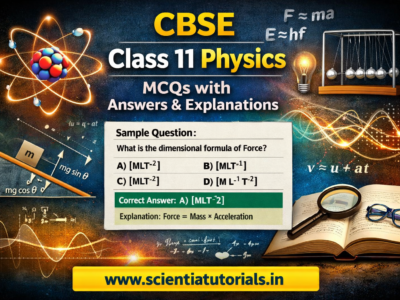 CBSE Class 11 Physics – MCQs with Answers and Explanations