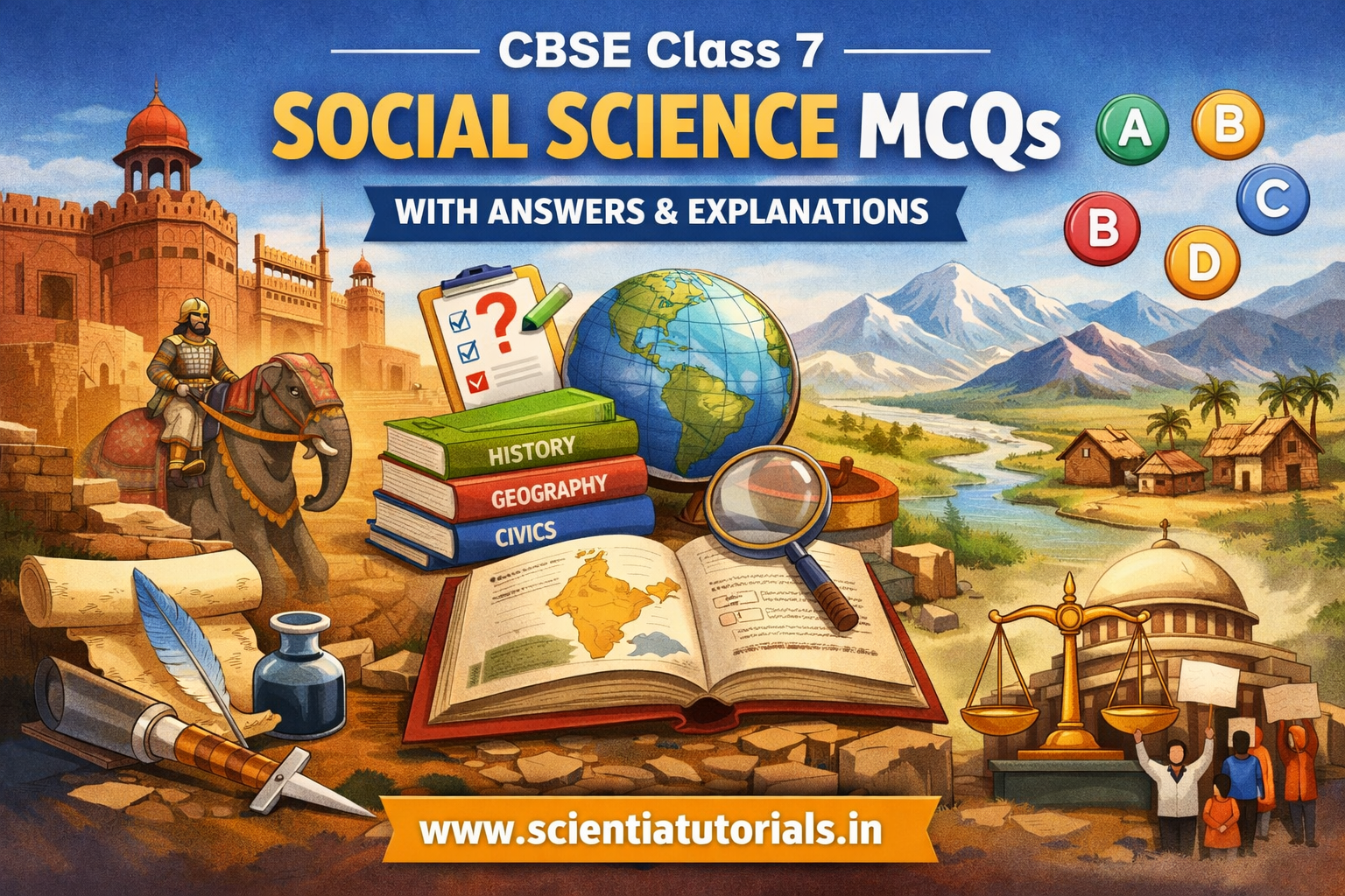 CBSE Class 7 Social Science MCQs with Answers & Explanations