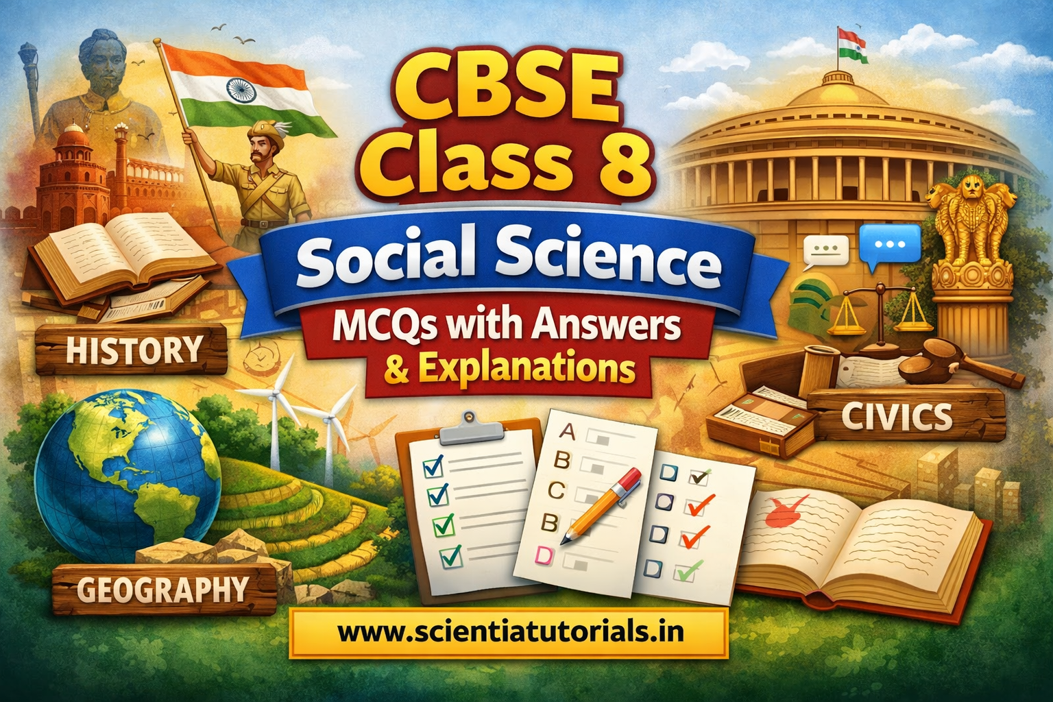 CBSE Class 8 Social Science MCQs with Answers CBSE Class 8 Social Science MCQs with Answers