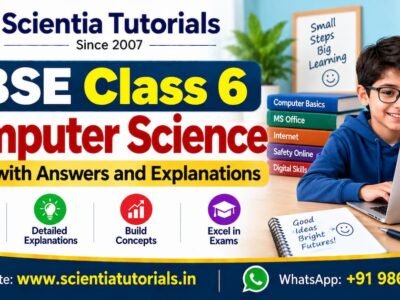 CBSE Class 6 Computer Science – MCQs with Answers and Explanations