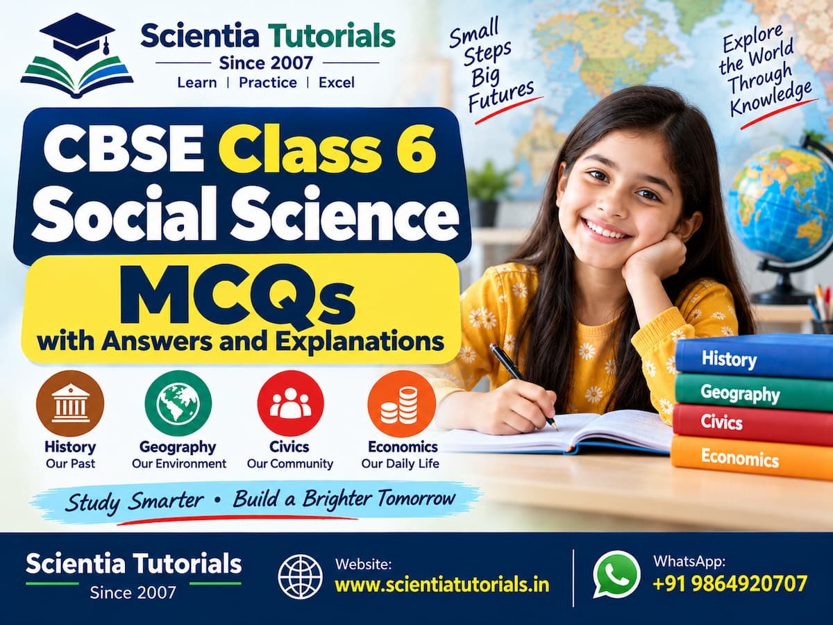 CBSE Class 6 Social Science MCQs with Answers and Explanations