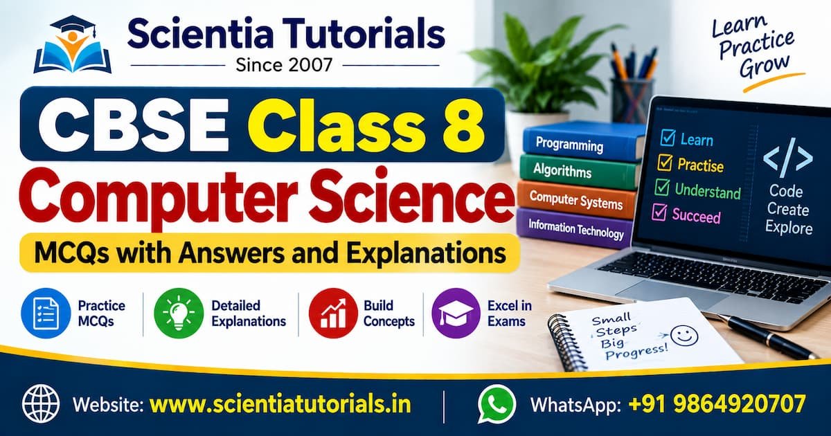 CBSE Class 8 Computer Science MCQs with Answers and Explanations