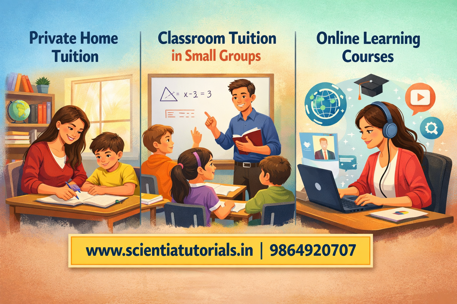 Private Home Tuition & Online Learning Courses | Scientia Tutorials