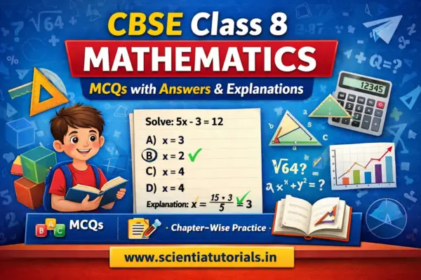 CBSE Class 8 Maths MCQs with Answers