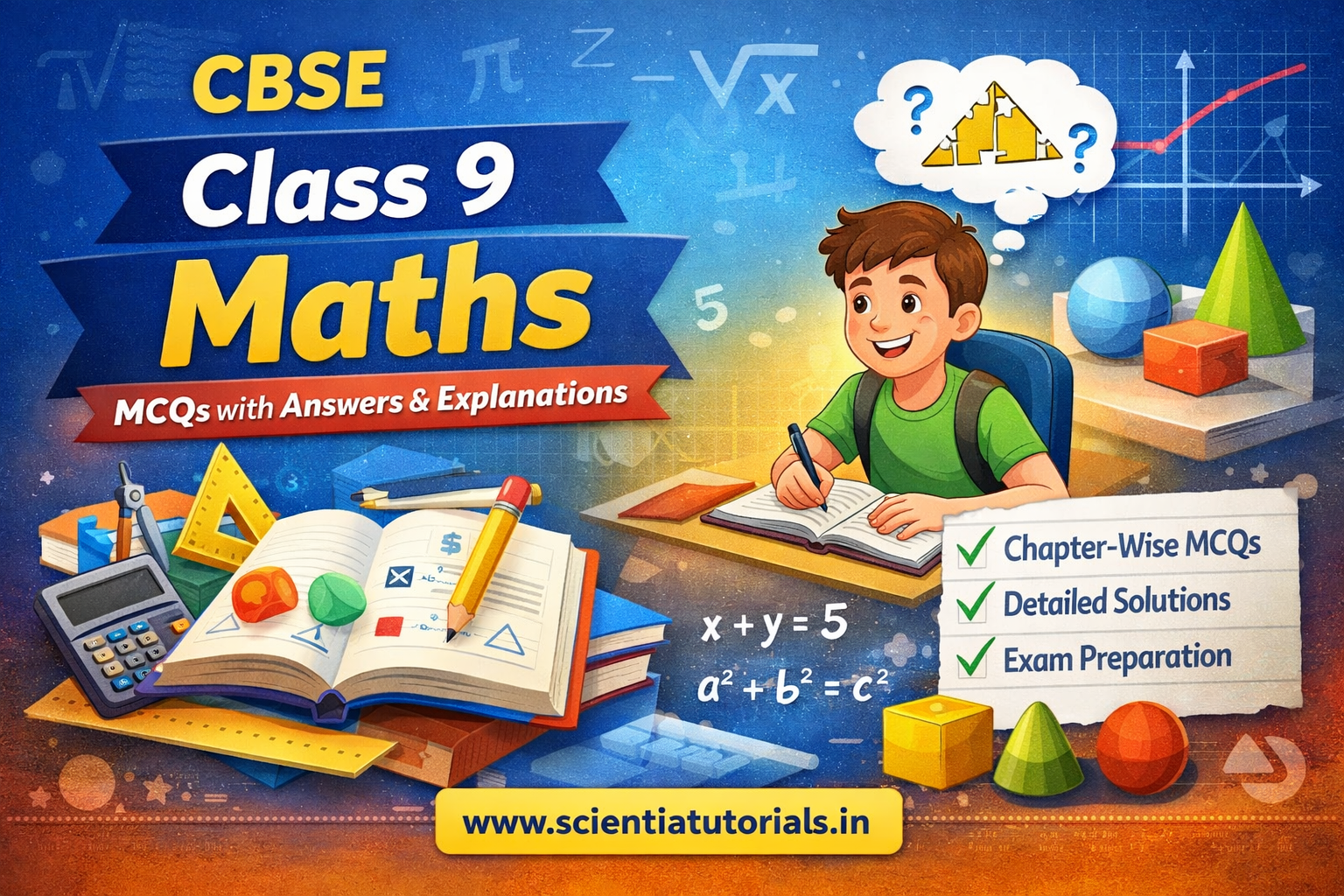 CBSE Class 9 Maths MCQs with Answers