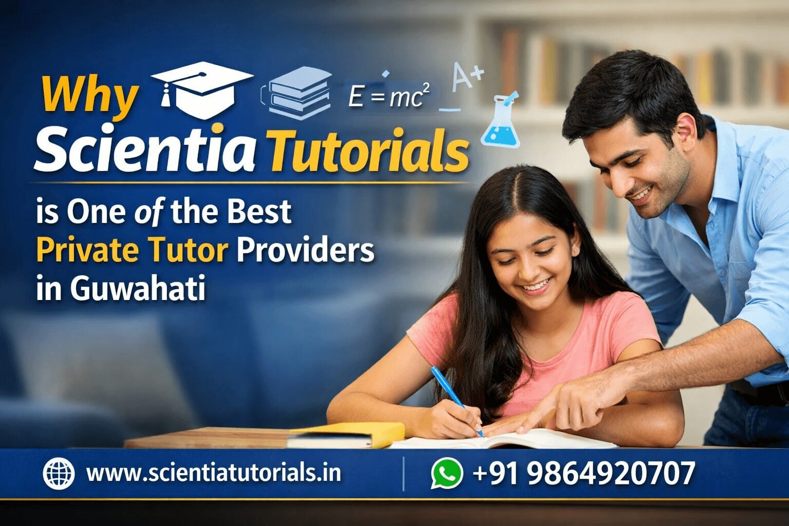 Scientia Tutorials providing best home tutor in Guwahati with personalized private tuition services