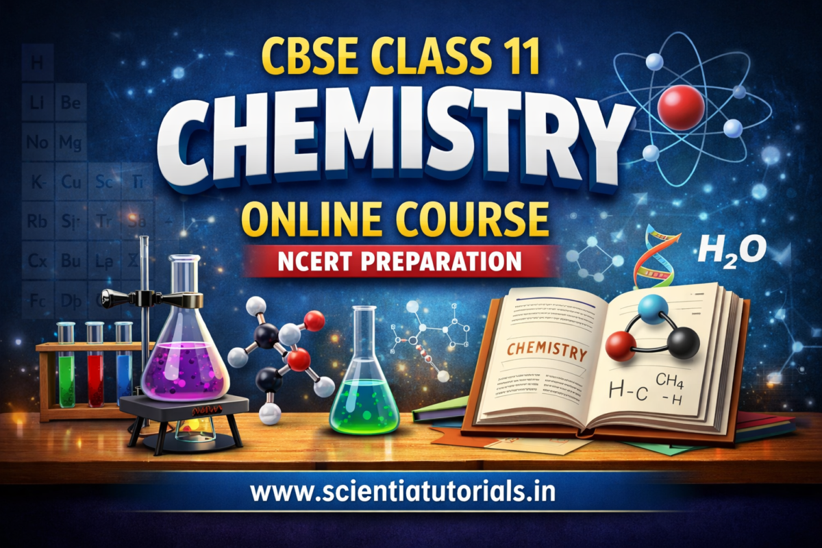 CBSE Class 11 Chemistry Online Course for NCERT syllabus by Scientia Tutorials Guwahati