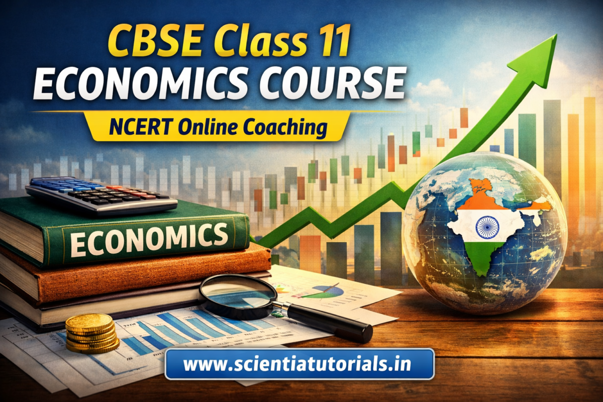 CBSE Class 11 Economics Course NCERT online coaching by Scientia Tutorials for CBSE students in India