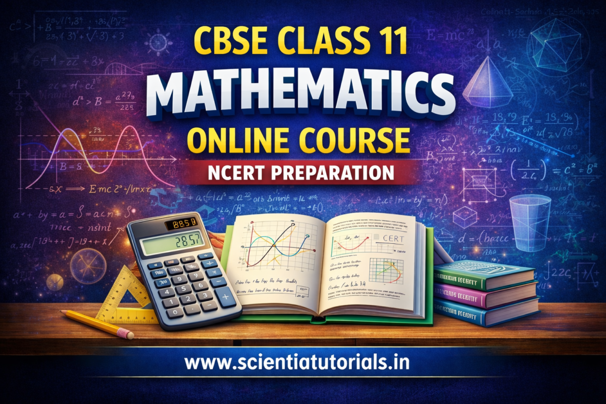CBSE Class 11 Mathematics Online Course for NCERT syllabus by Scientia Tutorials Guwahati Assam