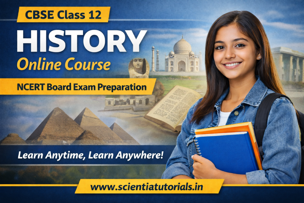 CBSE Class 12 History Online Course by Scientia Tutorials for NCERT board exam preparation