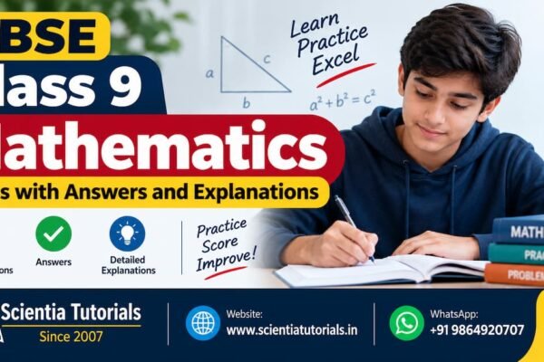 CBSE Class 9 Mathematics MCQs with answers and detailed explanations