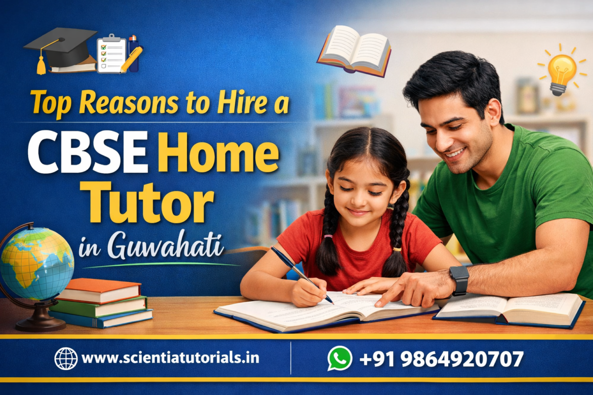 Student studying with a CBSE home tutor in Guwahati – personalized home tuition by Scientia Tutorials