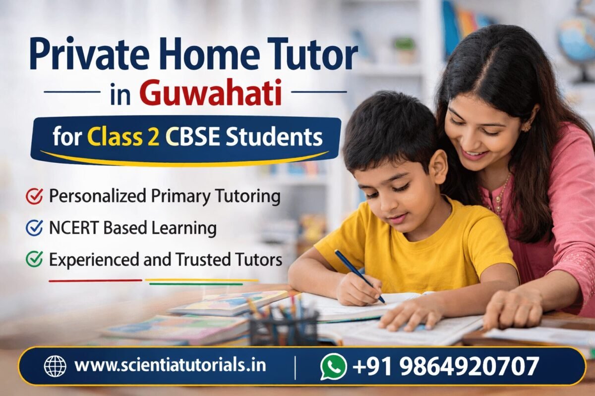 Experienced private home tutor teaching Class 2 CBSE student in Guwahati with personalized NCERT based home tuition