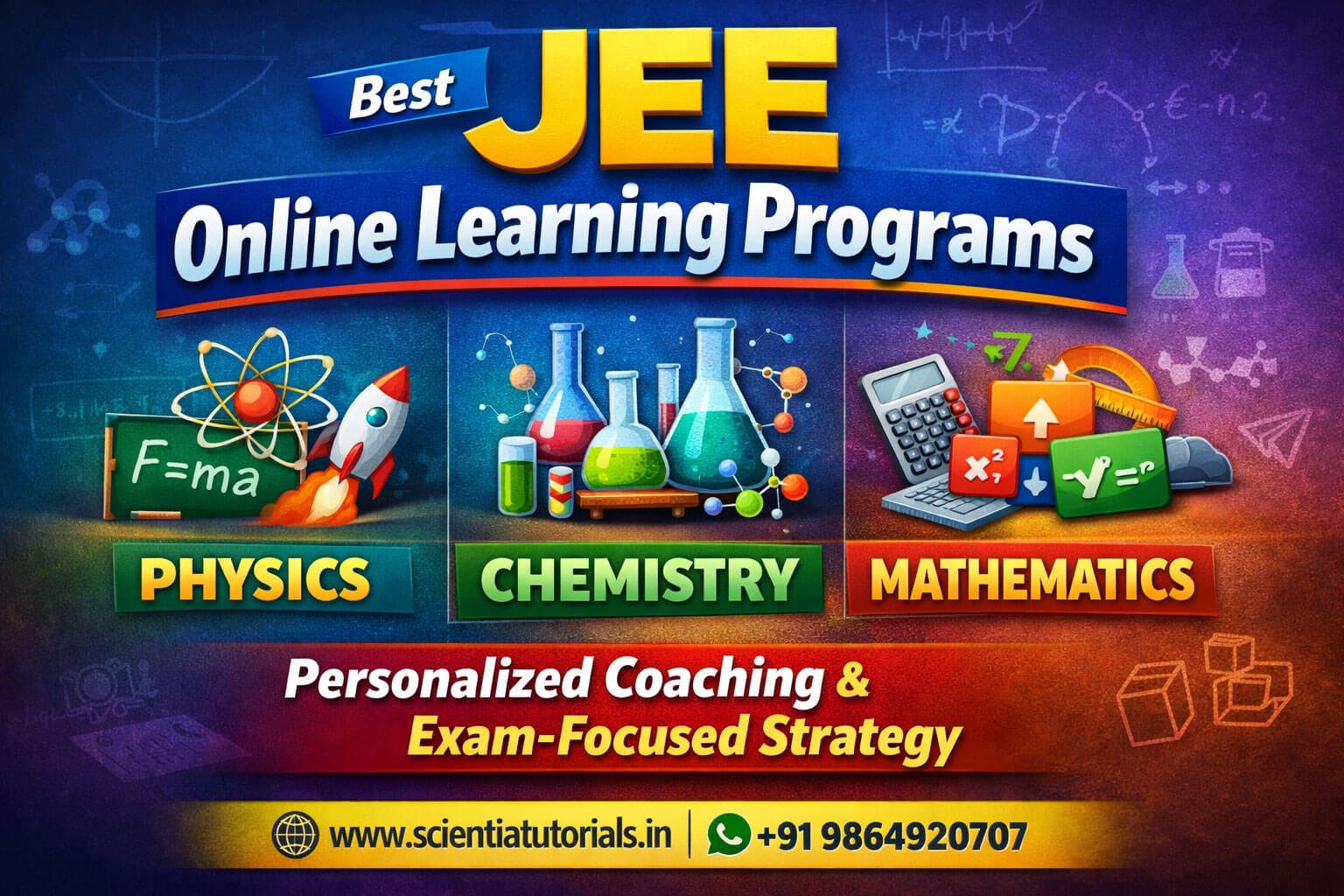 JEE online learning programs for Physics Chemistry Maths with personalized coaching and exam focused strategy