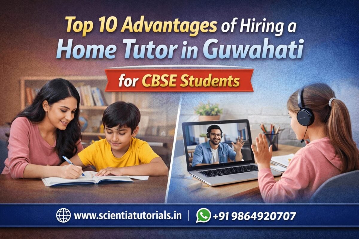 Home tutor in Guwahati teaching CBSE student at home highlighting the advantages of private home tuition and personalized learning