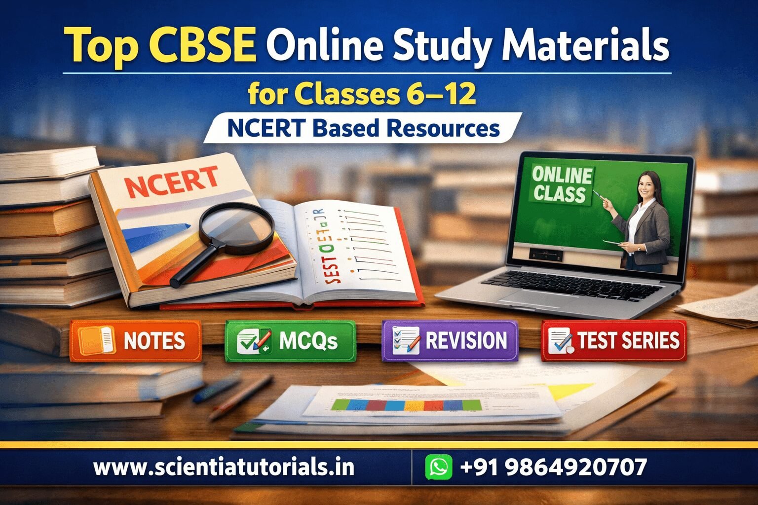 Top CBSE online study materials with NCERT based resources for Classes 6 to 12 including notes MCQs revision and test series