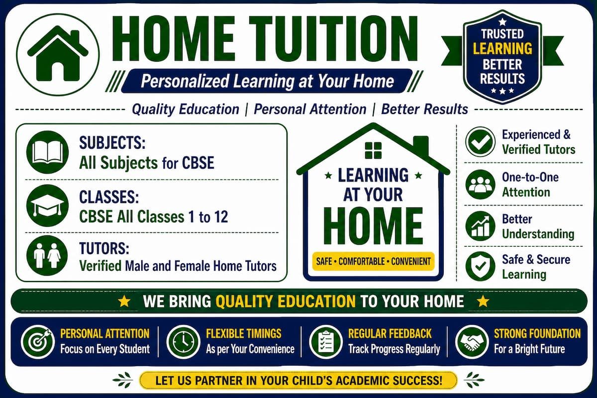 Scientia Tutorials Home Tuition in Guwahati providing verified male and female home tutors for all CBSE subjects from Classes 1 to 12 with personalized one-to-one learning, flexible timings, and regular progress feedback.