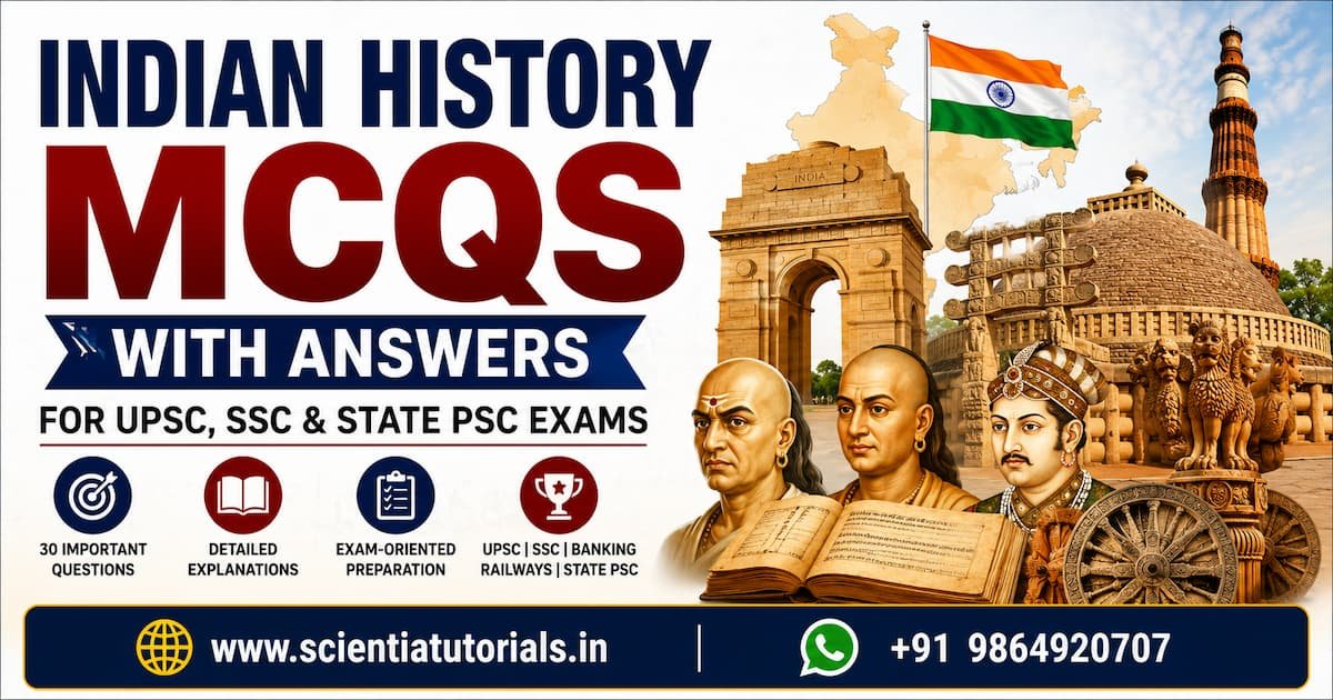 Indian History MCQs with Answers featuring Ashoka Pillar, India Gate, Qutub Minar and study material for UPSC, SSC, Banking, Railways and State PSC exams.