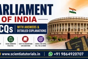 Featured image of Parliament of India MCQs with 30 questions, answers and detailed explanations for UPSC, SSC, Banking, Railways, PSC and other competitive exams in India.