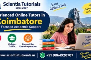 Experienced online tutors in Coimbatore for school, college and competitive exam preparation